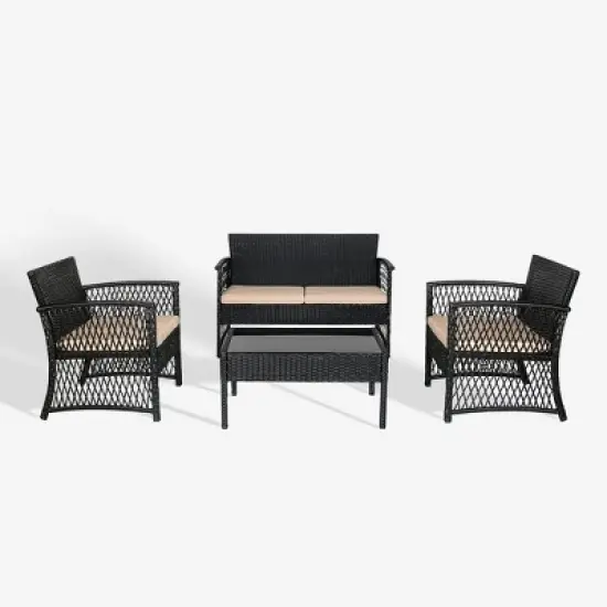 WestinTrends  4-Piece Outdoor Patio Conversation Set image {14}
