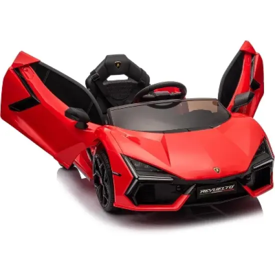 12V Ride On Car for Kids, Licensed Lamborghini Revuelto Electric Vehicle, Battery Powered Sports Car Toy for Boys & Girls image {8}