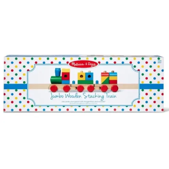 Melissa & Doug Wooden Jumbo Stacking Train - Classic image {2}