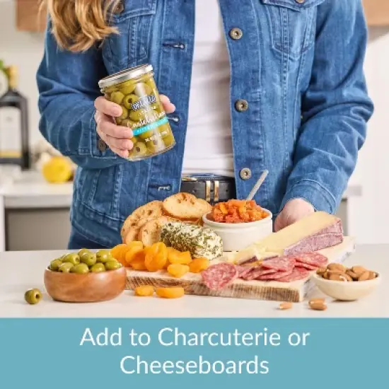 DeLallo Pitted Castelvetrano Green Olives, 5.3 oz Jar, (6 Pack) image {3}