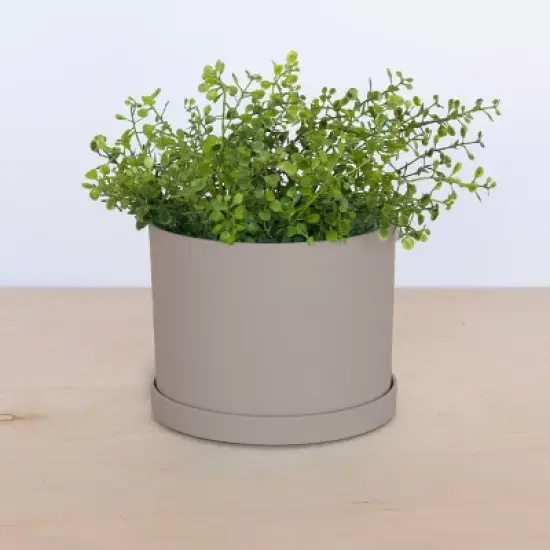 Bloem Mathers Indoor Outdoor Planter Pot with Saucer Pebble Stone 8.5"x6.62" image {4}