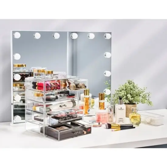 Sorbus Acrylic Makeup Organizer Case for Cosmetics Make Up & Jewelry image {2}