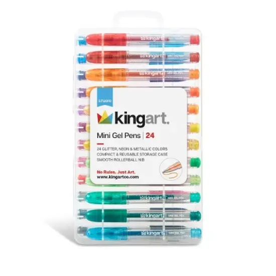 KINGART Mini Gel Pens 24 pc image {6}