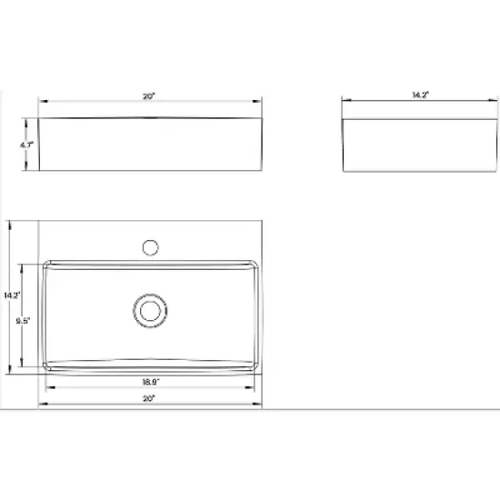 Christopher Knight Home Wilson Freestanding 20" Striped Wood Bathroom Vanity with Ceramic Sink image {6}