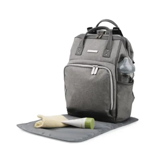Bananafish Diaper Bag Solid - Light Gray Heather image {1}