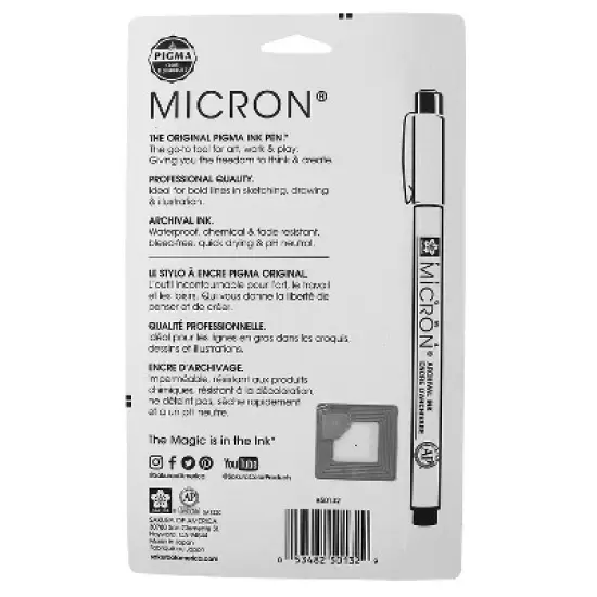 Sakura Pigma Micron Pens Black 6/Pack (SAK50132) image {1}