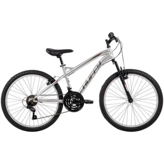 Huffy Highland Mountain Bike - 24" Wheels - 21 Speeds - Silver image {11}