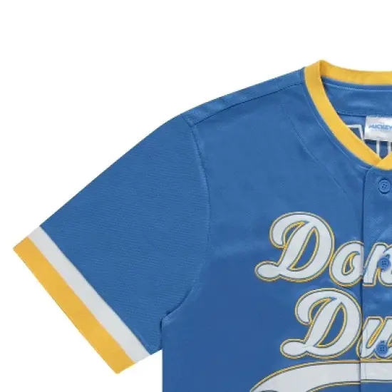 Disney Donald Duck Men's Baseball Jersey - Mens Classic Donald Duck Mesh Button Down Baseball Jersey Donald Duck Fashion Shirt image {2}
