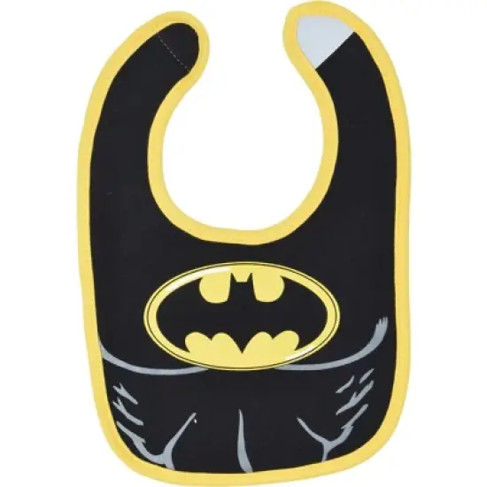 DC Comics Justice League Batman Superman Green Lantern The Flash Aquaman Baby Boys 6 Pack Bib  image {5}