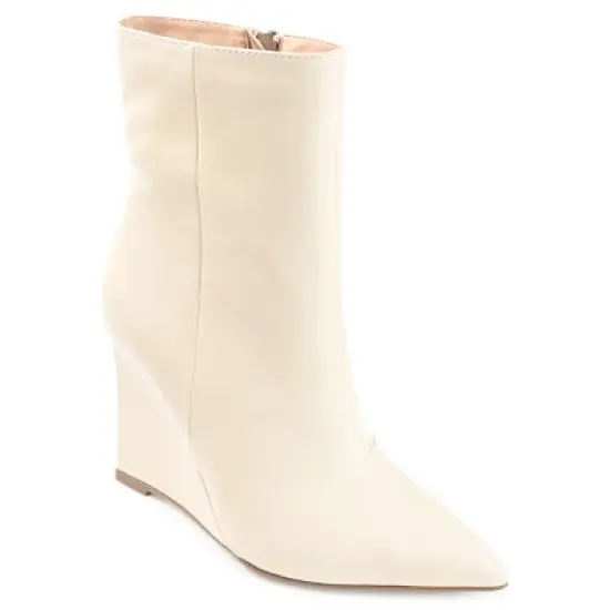 Journee Collection Womens Glorria Tru Comfort Foam Inside Zip Wedge Booties image {9}