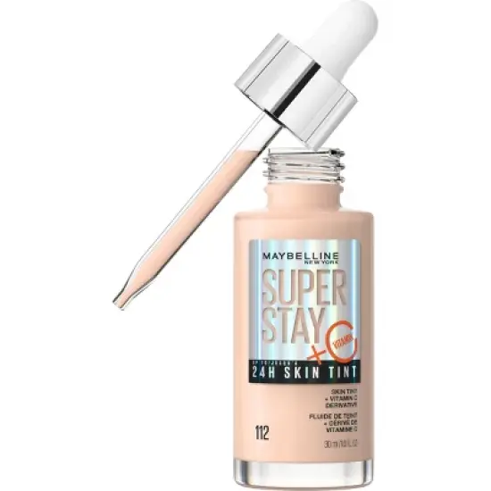 Maybelline Super Stay 24HR Skin Tint Foundation with Vitamin C - 1 fl oz image {11}