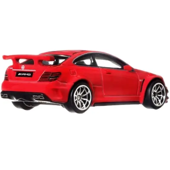 2012 Mercedes Benz C63 AMG Coupe Black Series Red "Deutschland Design" Series Diecast Model Car by Hot Wheels image {3}