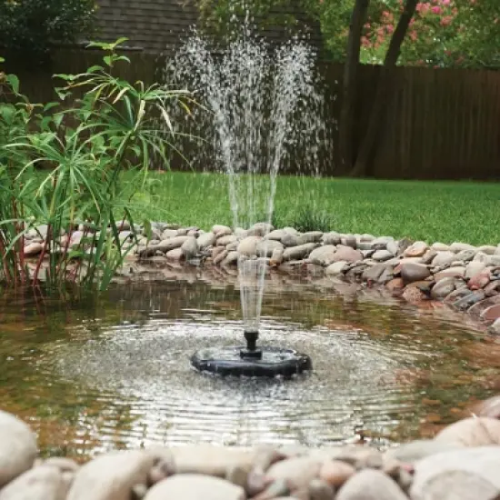 pond boss Floating Fountain with White LED Lights image {3}