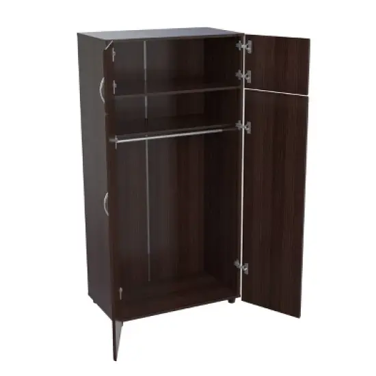 4 Door Wardrobe/Armoire Espresso - Inval image {6}