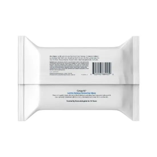 Cetaphil Makeup Remover Wipes for All Skin Types&nbsp;- Unscented - 25ct​ image {1}