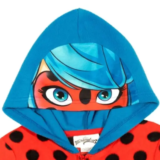 Miraculous Ladybug Girls Zip Up Pajama Coverall Little Kid to Big Kid  image {3}