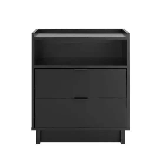Prepac 23.75" Wide Simply Modern 2 Drawer Nightstand image {6}