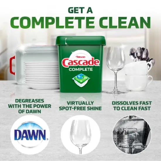 Cascade Fresh Scent Complete ActionPacs Dishwasher Detergents image {1}