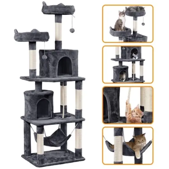 Yaheetech 70.5" H Multi Level Cat Tower Kitten Condo image {3}