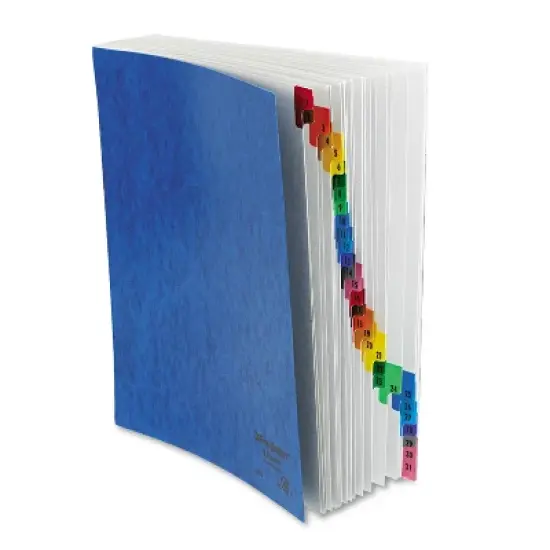 Pendaflex PressGuard Expanding Desk File 1-31 Letter Acrylic-Coated Pressboard Blue 11013 image {1}