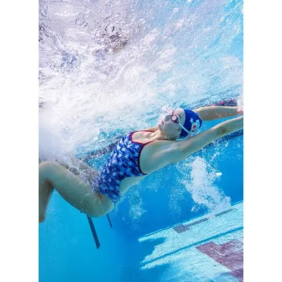 Sporti x Alex & Gretchen Walsh Pool Star Silicone Swim Cap image {1}