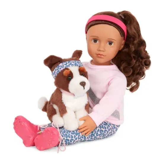 Our Generation Natalia & Nillie 18" Doll & Pet Training Set image {3}