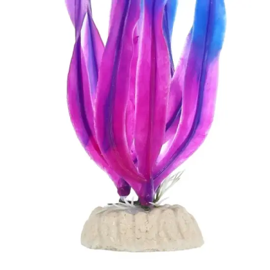 Unique Bargains Plastic Fish Tank Aquarium Decorations Artificial Water Plants Grass Purple 14.17" 5 Pcs image {4}