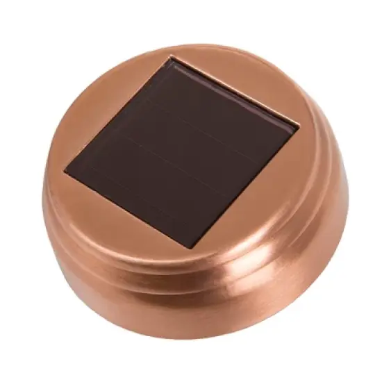 Nature Spring Solar-Powered LED Pathway Lights With Stakes - Set of 4, Copper image {4}