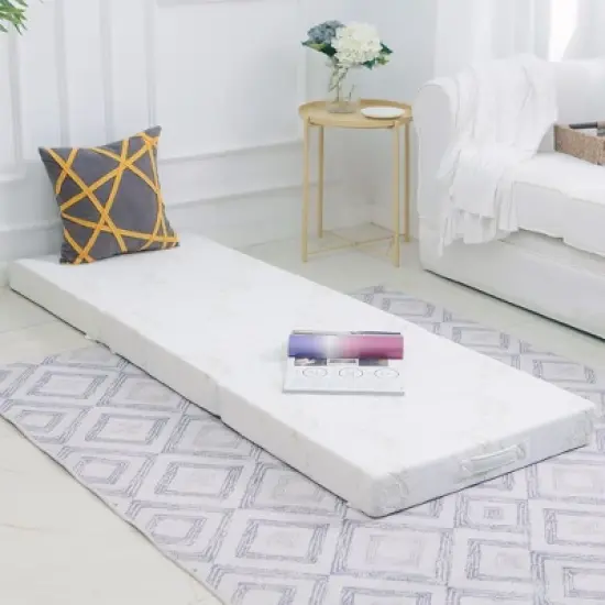 Cheer Collection Trifold Folding Mattress - Convenient Travel and Small Space Solution image {8}