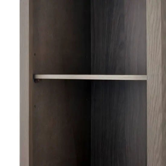 Teamson Home Russell Farmhouse Wooden Linen Tower Cabinet Salt Oak - Elegant Home Fashions image {9}