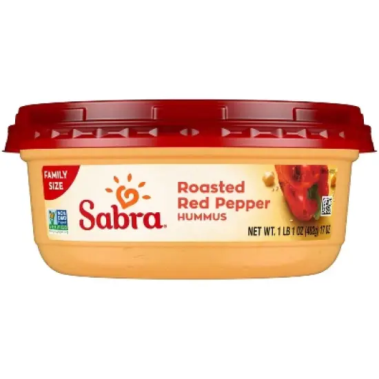 Sabra Roasted Red Pepper Hummus - 17oz image {1}