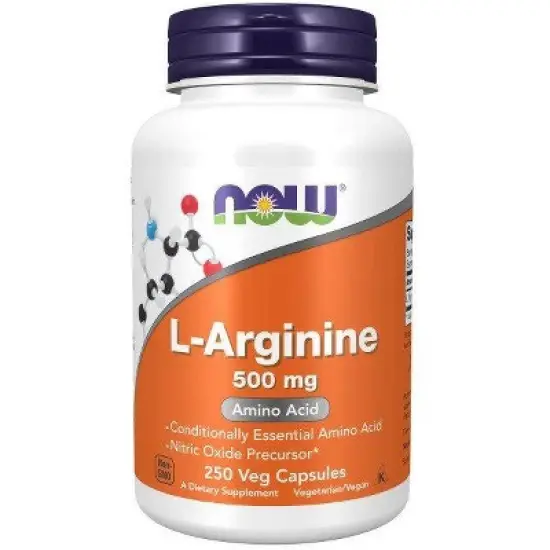 L-Arginine 500mg by Now Foods  -  250 Capsule image {3}