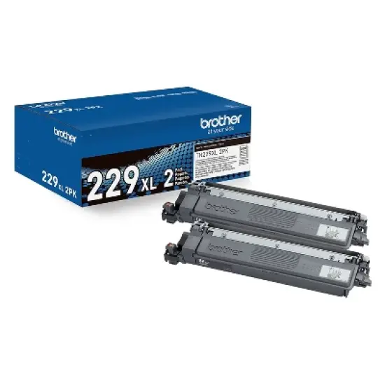 Brother TN229XL Black High Yield Toner Cartridge 2/Pack (TN229XL2PK) image {8}