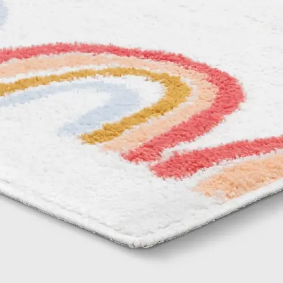 4'x5'6" Printed Rainbow Tufted Kids' Rug - Pillowfort&trade; image {2}