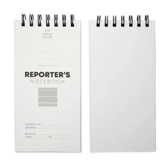 Juvale 12 Pack Reporters Notebook, Spiral Note Pad for Journalist, Detective, 70 Sheets/140 Pages Per Book, 4x8 in image {2}