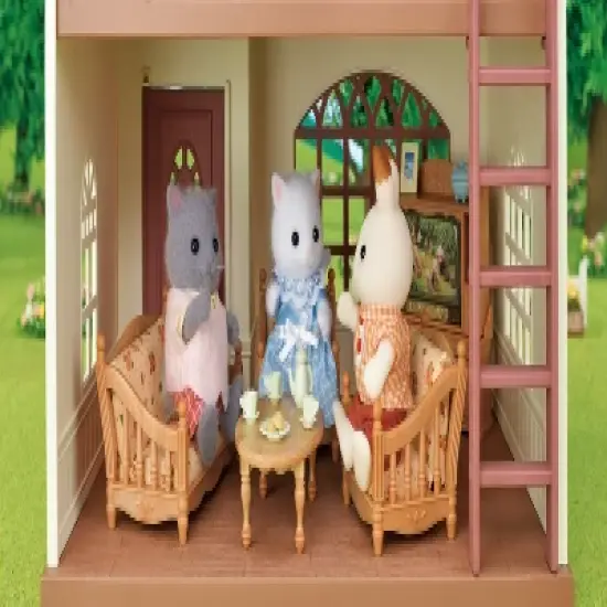 Calico Critters Sky Blue Terrace Gift Set, Dollhouse Playset with Figures, Furniture and Accessories image {5}