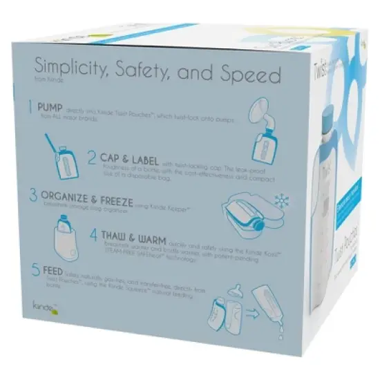 Kiinde 40ct Twist Breast Milk Storage Pouch image {7}