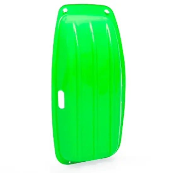 Best Choice Products 35in Kids Outdoor Plastic Sport Toboggan Winter Snow Sled Board w/ Pull Rope, 2 Handles image {2}