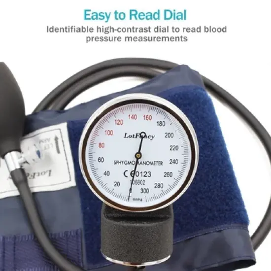 LotFancy Aneroid Sphygmomanometer and Stethoscope Kit, Manual Blood Pressure Monitor BP Cuff(10"-16") image {3}