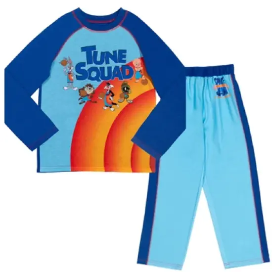 SPACE JAM Looney Tunes Pajama Shirt and Pants Sleep Set Little Kid to Big Kid image {9}