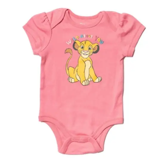 Disney Minnie Mouse Mickey Mouse Marie Baby Girls Bodysuit Pants and Headband 3 Piece Outfit Set Newborn to Infant image {2}