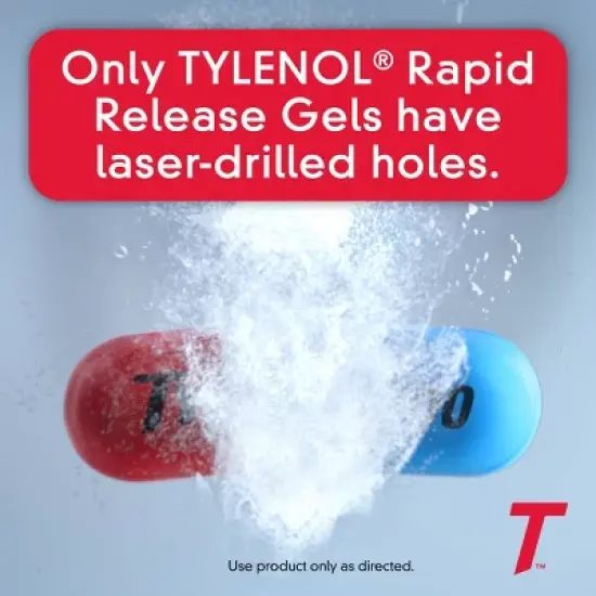 Tylenol Extra Strength Pain Reliever & Fever Reducer Rapid Release Gelcaps - Acetaminophen image {2}