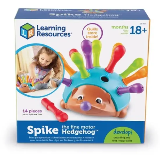 Learning Resources Spike the Fine Motor Hedgehog: Stacking Toys & Sorting Set, 14 Pieces, Develops Fine Motor Skills image {7}