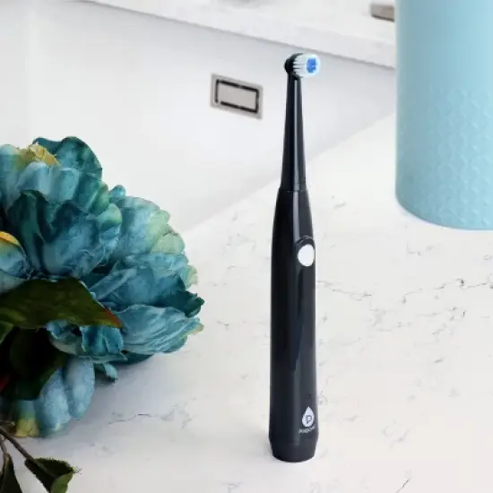 Pursonic RET20USB Rechargeable Electric Toothbrush in Blue with 3 Brush Heads image {4}