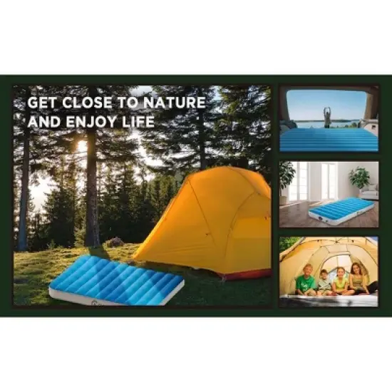 Ciays Twin Air Mattress with Built-in Pump, Blow Up Mattress w/ Carrying Bag image {10}