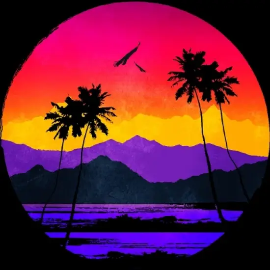 Men's Design By Humans The Color of Paradise By clingcling Tank Top image {1}