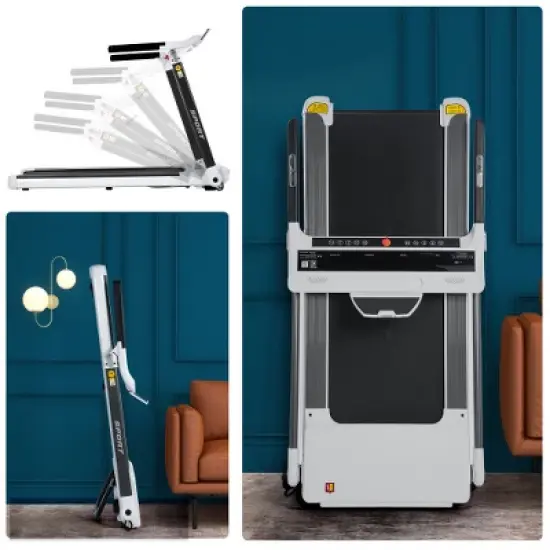 FIONECA Foldable Compact Treadmill with 3.5HP Motor, Bluetooth & App Control, 330 LB Capacity image {11}