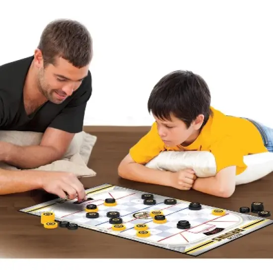 MasterPieces Officially licensed NHL Boston Bruins Checkers Board Game for Families and Kids ages 6 and Up image {4}