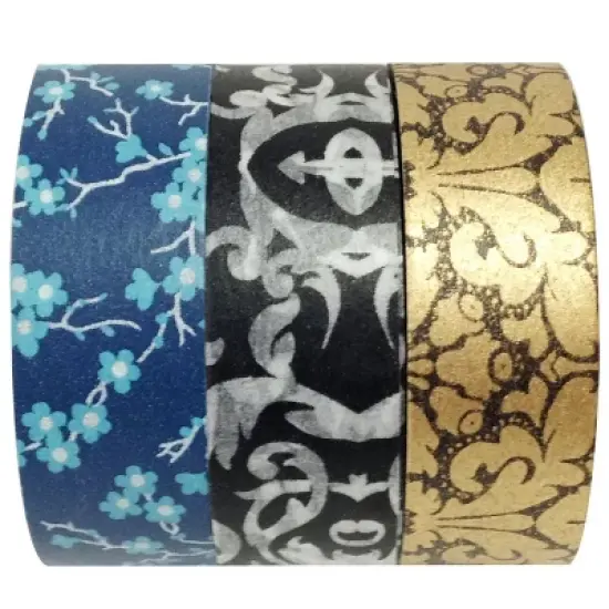 Wrapables Enchantment Japanese Washi Masking Tape (Set of 3) image {3}