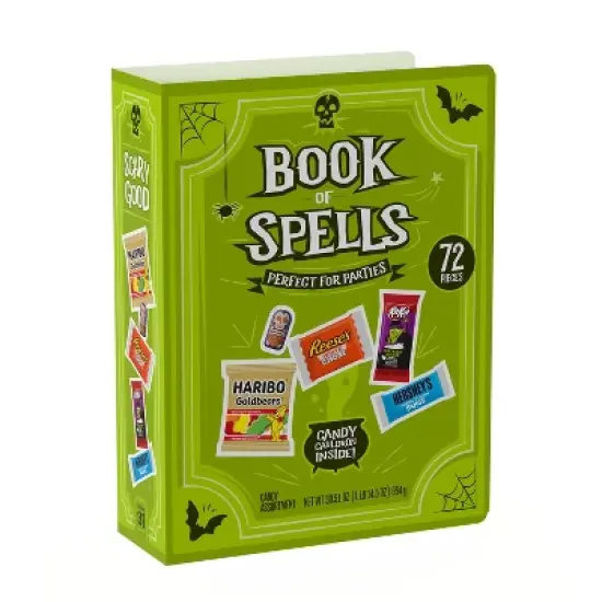HERSHEY'S Chocolate & Sweets Assorted Trick or Treat Halloween Candy Spell Book Box - 30.51oz/72pc image {1}